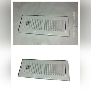 Lima 12X04WHT 4" X 12" White Steel Stamped Floor Register #813911